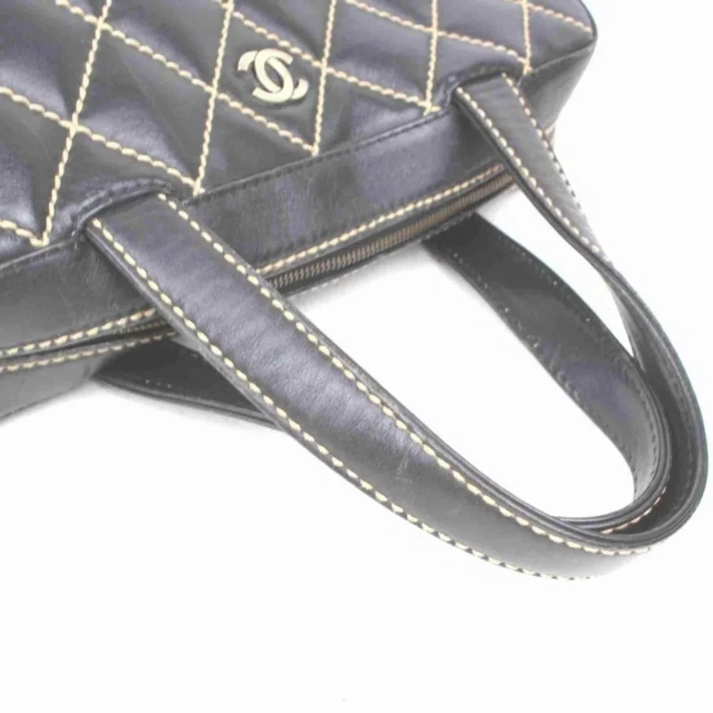 Chanel Wild Stich Black Leather bag
